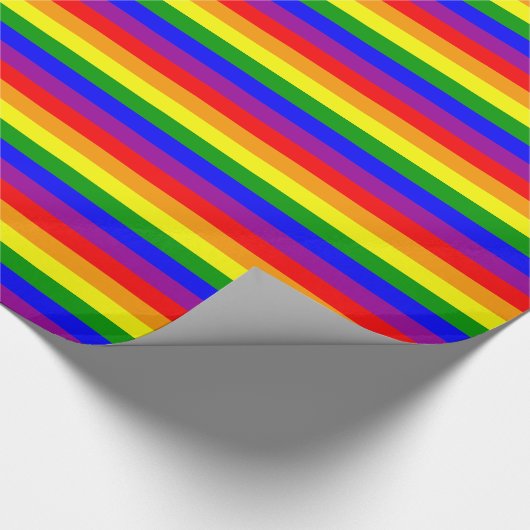 Regenboogstreep Cadeaupapier (Hoek)