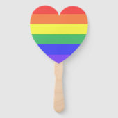 Regenboogstreep Handwaaier (Voorkant)