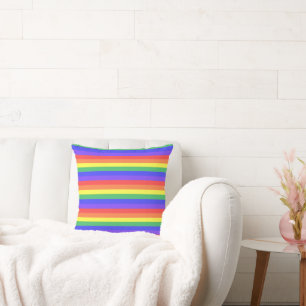 Regenboogstreep Kussen