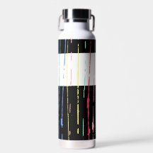 Regenboogstreep op zwart