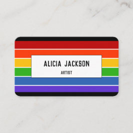 Regenboogstreep | Personaliseren Visitekaartje