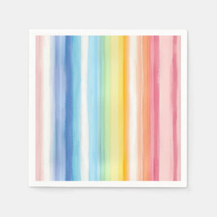 Regenboogstreep Servet