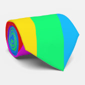 Regenboogstreep Stropdas (Opgerold)
