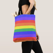 Regenboogstreep Tote Bag (Dichtbij)