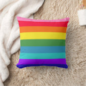 Regenboogstrepen American MoJo Pillow Kussen (Deken)