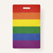 Regenboogstrepen Badge (Voorkant)