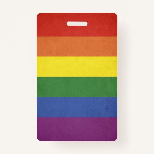 Regenboogstrepen Badge (Achterkant)