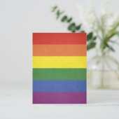 Regenboogstrepen Briefkaart (Staand voorkant)