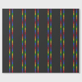 Regenboogstrepen Cadeaupapier (Vlak)