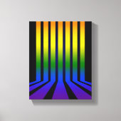 Regenboogstrepen Canvas Afdruk (Voorkant)