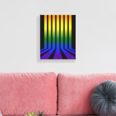 Regenboogstrepen Canvas Afdruk (Insitu (Woonkamer))