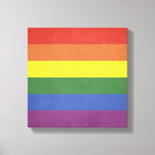 Regenboogstrepen Canvas Afdruk (Voorkant)