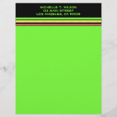 regenboogstrepen custom briefhoofd (Voorkant)