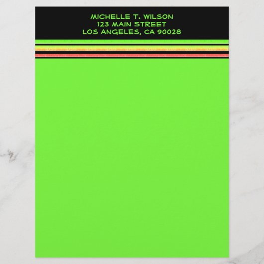 regenboogstrepen custom briefhoofd (Voorkant)