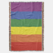 Regenboogstrepen Deken (Voorkant Verticaal)