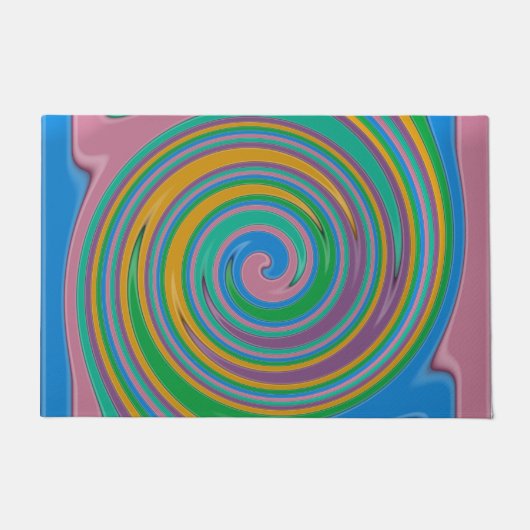 Regenboogstrepen Deurmat (Voorkant)