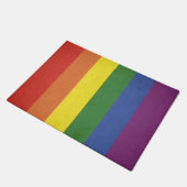 Regenboogstrepen Deurmat (Schuin)