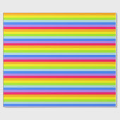 Regenboogstrepen felgekleurde wrap met patroon cadeaupapier (Vlak)