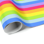 Regenboogstrepen felgekleurde wrap met patroon cadeaupapier (Rol Hoek)
