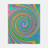 Regenboogstrepen Fleece Deken (Voorkant)