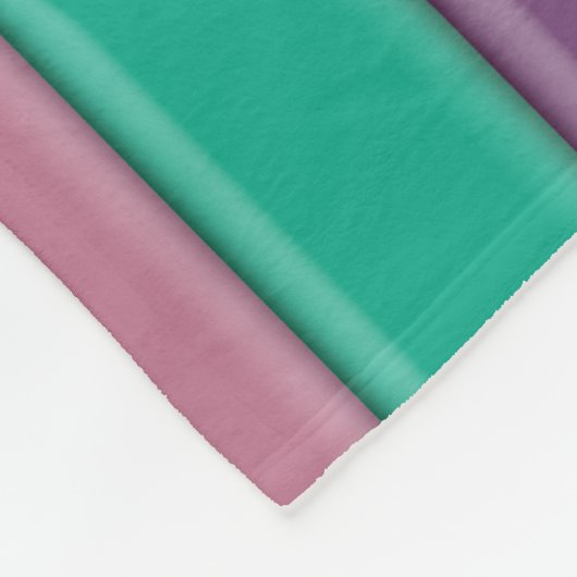 Regenboogstrepen Fleece Deken (Hoek)