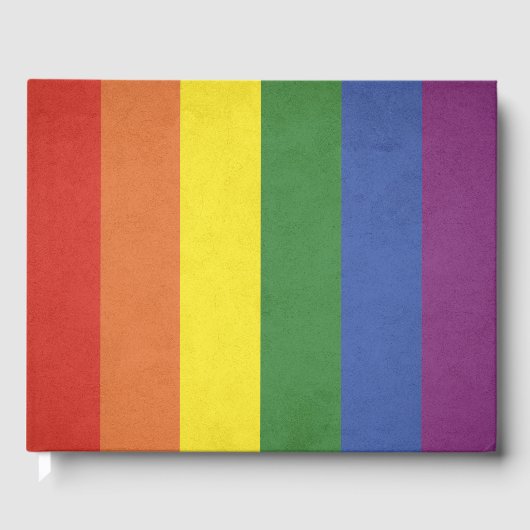 Regenboogstrepen Gastenboek (Voorkant)
