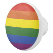 Regenboogstrepen Keramische Knop (Rechts)