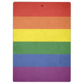 Regenboogstrepen Klembord (Achterkant)