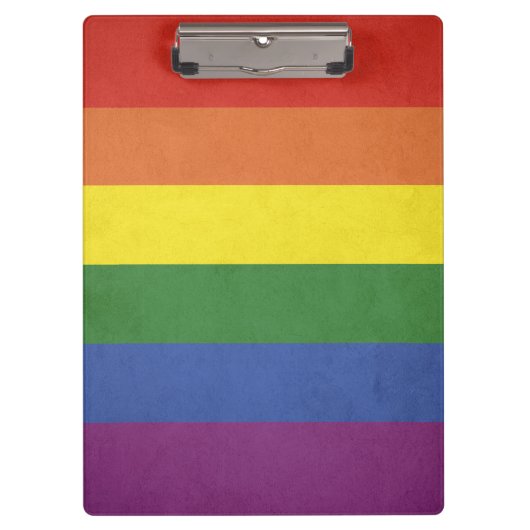Regenboogstrepen Klembord (Voorkant)
