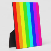 regenboogstrepen, kleurrijke staven fotoplaat (Zijkant)