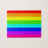 regenboogstrepen, kleurrijke staven legpuzzel (Horizontaal)