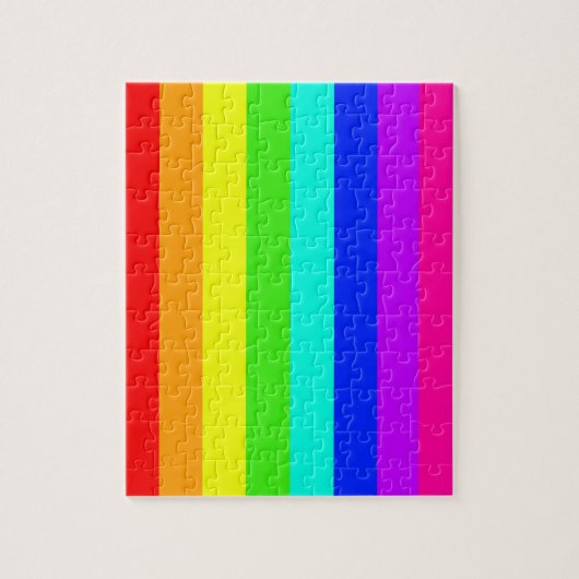 regenboogstrepen, kleurrijke staven legpuzzel (Verticaal)