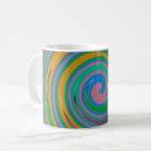 Regenboogstrepen Koffiemok (Voorkant links)