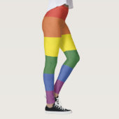 Regenboogstrepen Leggings (Rechts)