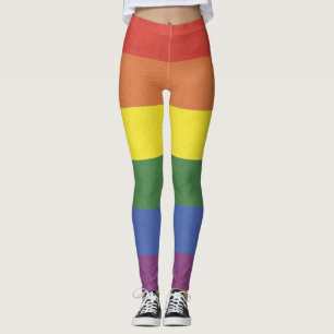 Regenboogstrepen Leggings