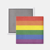 Regenboogstrepen Magneet (Voorkant / Achterkant)