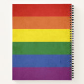 Regenboogstrepen Notitieboek (Achterkant)