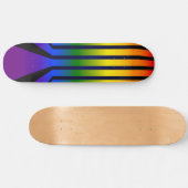 Regenboogstrepen Persoonlijk Skateboard (Horizontaal)