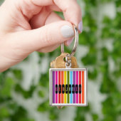 Regenboogstrepen Persoonlijk Sleutelhanger (Hand)