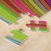regenboogstrepen puzzel legpuzzel (Zijkant)