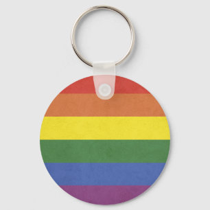 Regenboogstrepen Sleutelhanger