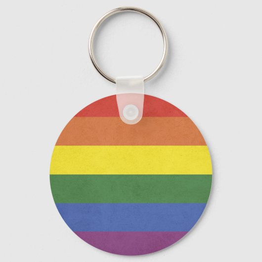 Regenboogstrepen Sleutelhanger (Voorkant)