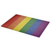 Regenboogstrepen Snijplank (Hoek)
