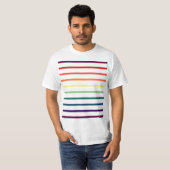 regenboogstrepen t-shirt (Voorkant volledig)
