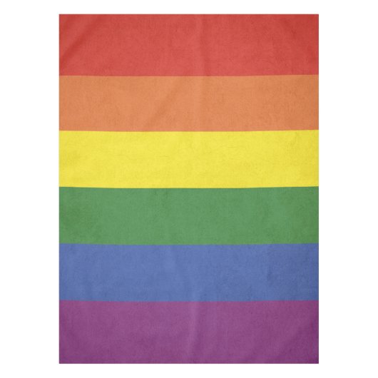 Regenboogstrepen Tafelkleed (Voorkant)