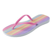 regenboogstrepen teenslippers (Schuin)