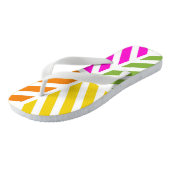 Regenboogstrepen Teenslippers (Schuin)