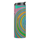 Regenboogstrepen Thermosbeker (Gedraaid links)