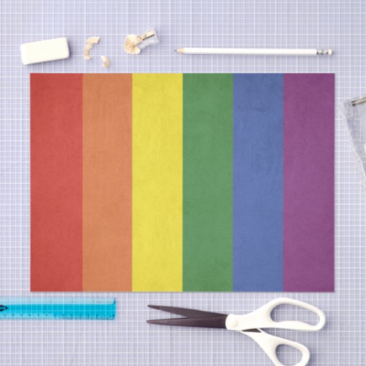 Regenboogstrepen Tissuepapier (Craft)