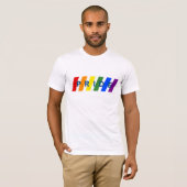 Regenboogstrepen van PRIDE T-shirt (Voorkant volledig)